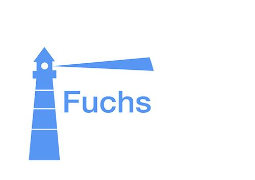 Fuchsvision Logo blau weiß
